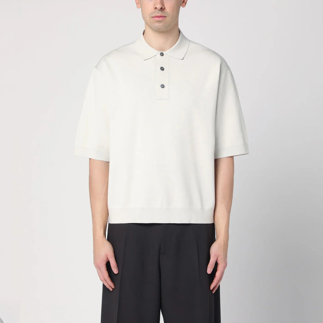 STUDIO NICHOLSON - Short-sleeve ice color polo
