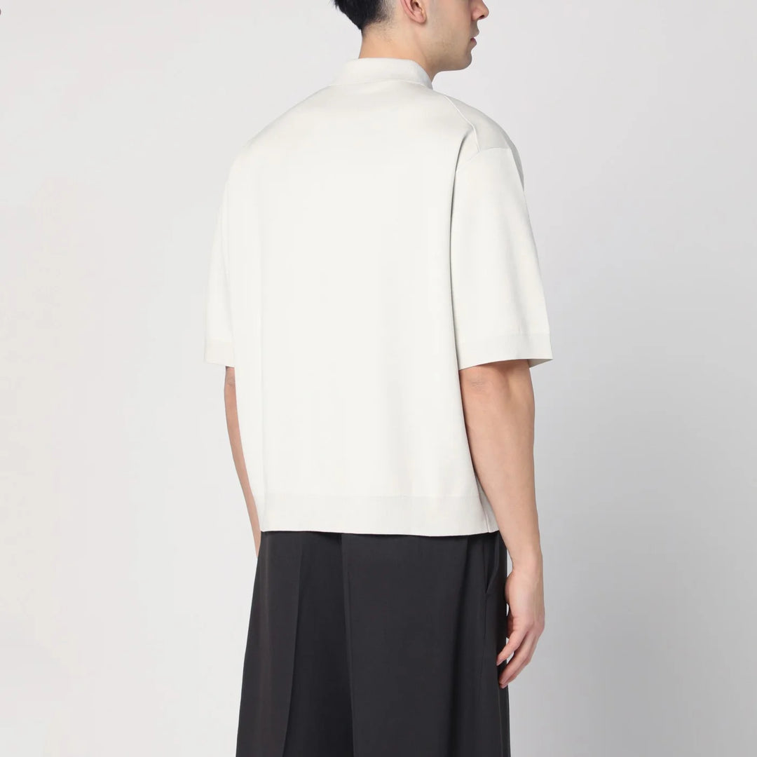 STUDIO NICHOLSON - Short-sleeve ice color polo