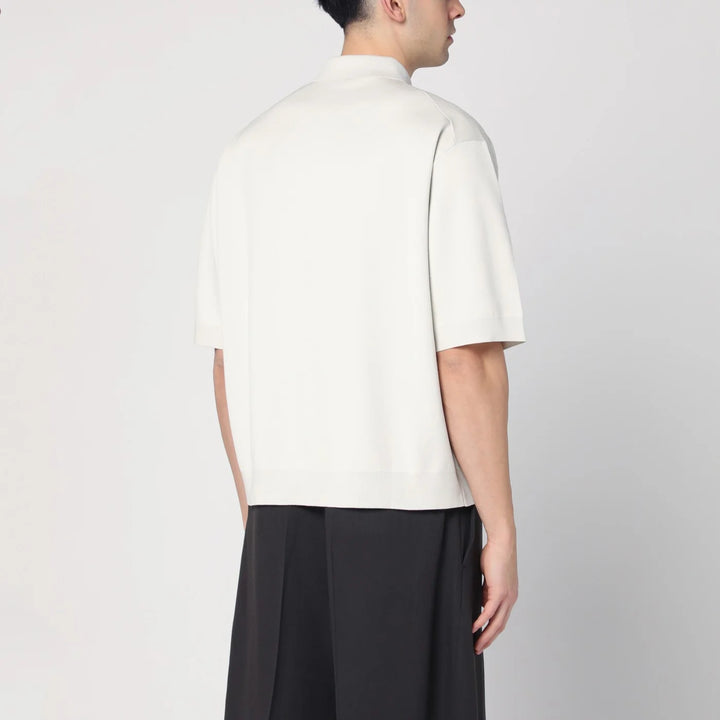 STUDIO NICHOLSON - Short-sleeve ice color polo