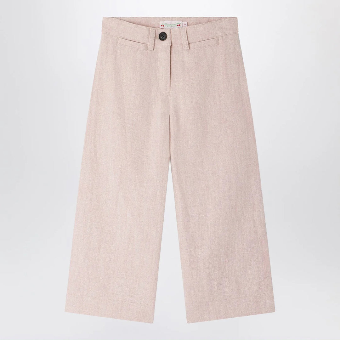 Bonpoint - Gersande trousers in pink linen blend