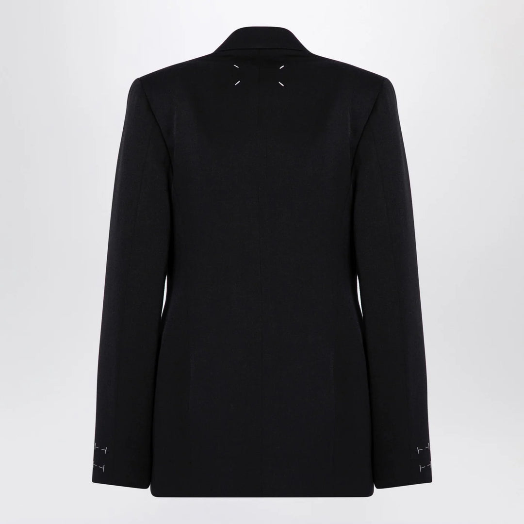 Maison Margiela - Black double-breasted jacket in wool
