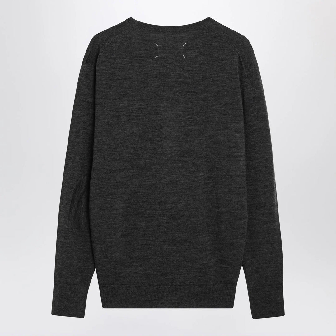 Maison Margiela - Grey wool-blend sweater