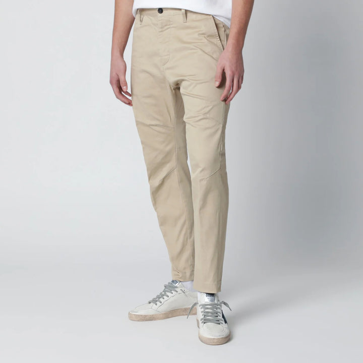 Dsquared2 - Beige cotton-blend trousers