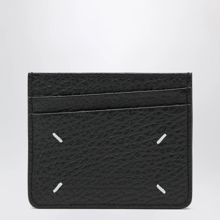 Maison Margiela - Black Four Stitches calfskin card holder