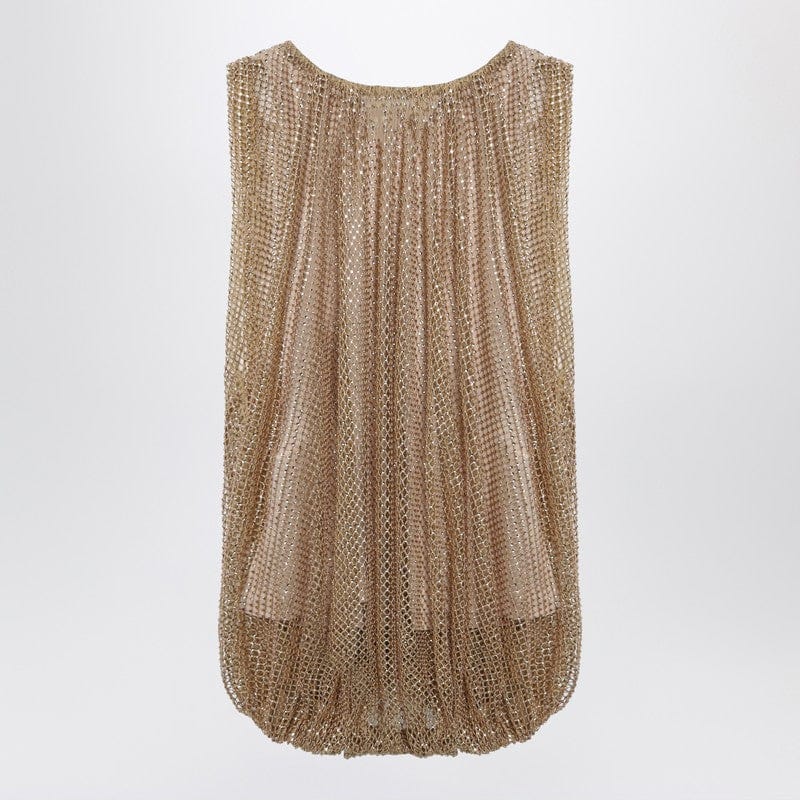 Shirts & Tops Sportmax - Camel mesh top with crystals - M Brand