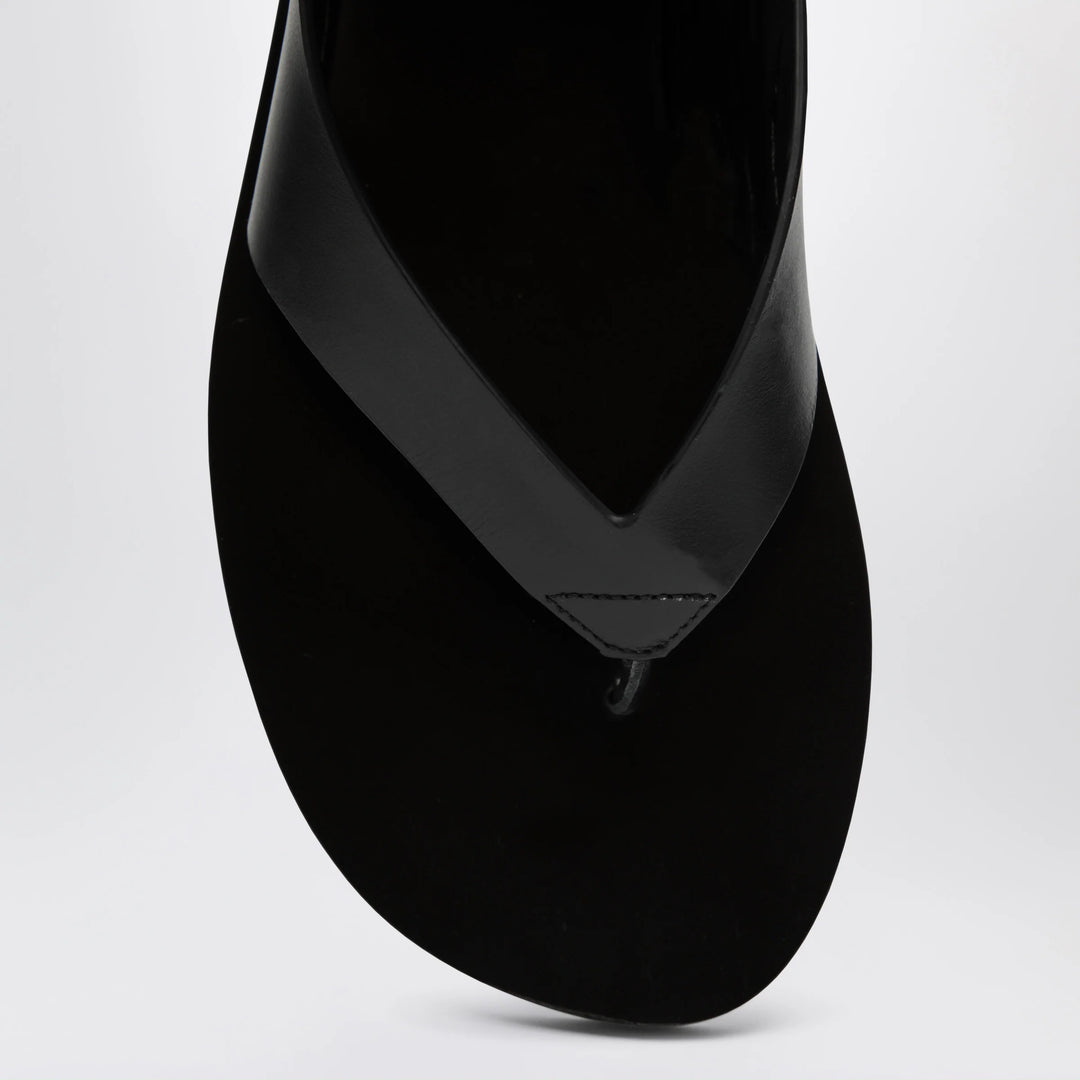 Durazzi Milano - Black Sandals With Ankle Strap Closure