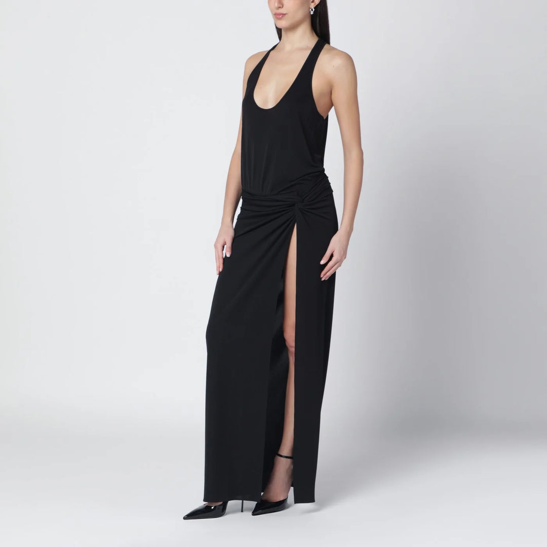 THE ANDAMANE - Black Juno dress with ruching