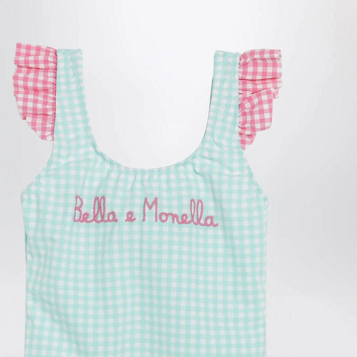 MC2 Saint Barth - Bella e Monella swimsuit with Vichy pattern