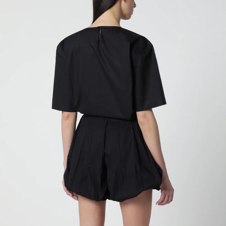 TheLatest - Short-sleeve black cotton top