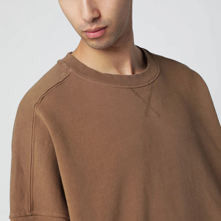 Entire Studios - Brown cotton crewneck sweatshirt