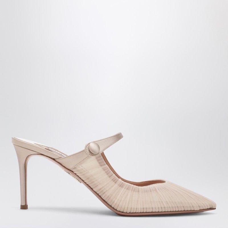 Hells Aquazzura - Voile Mule 75 powder pink - 39,5 IT Brand