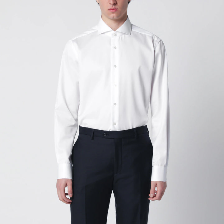 XACUS - White Travel cotton shirt
