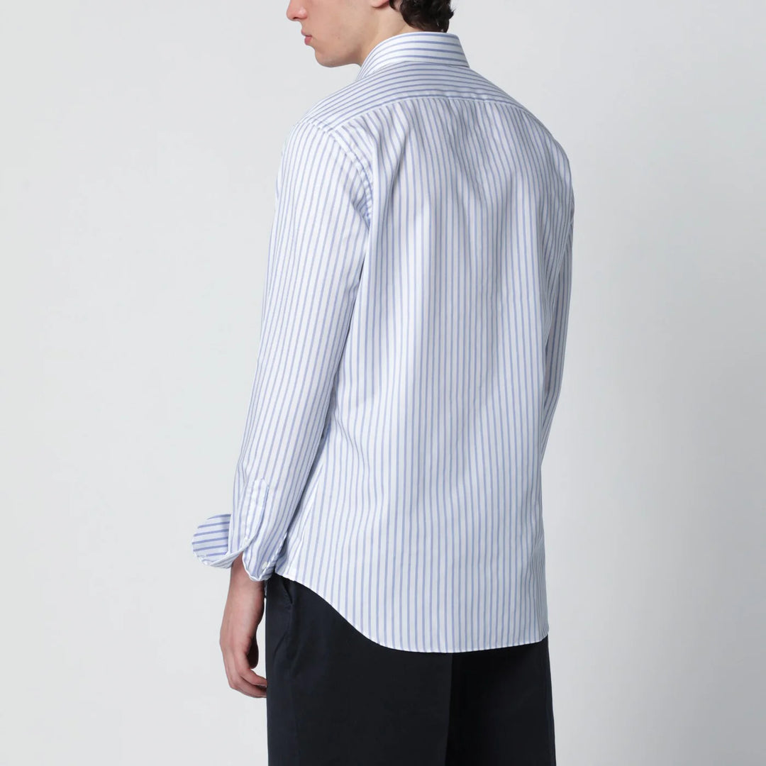 XACUS - Travel Tailor Fit shirt white striped