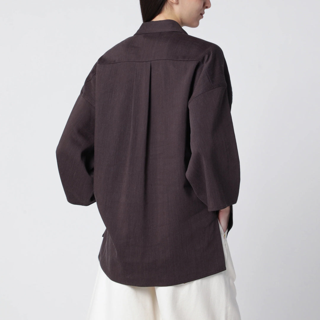 DARKPARK - Dora brown twill shirt