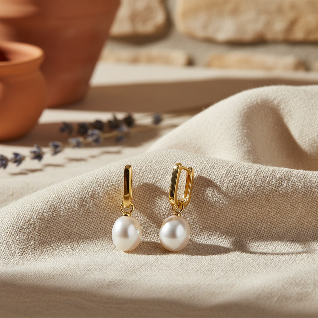 Blakely Earrings – Linen