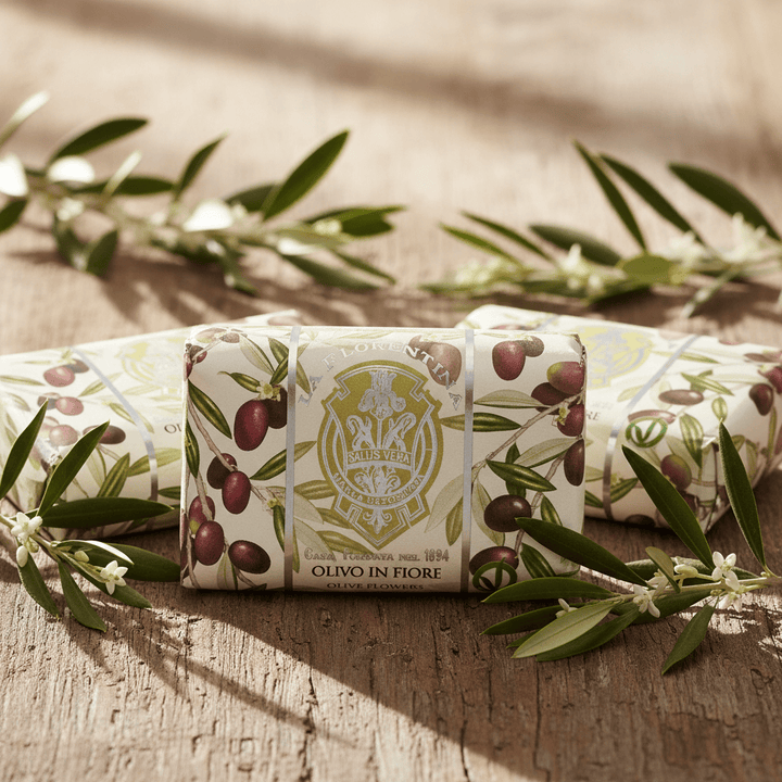 La Florentina Olive Flower Set of 3 Bars Soap 200g Brand 200g Set of 3 Bar Soaps