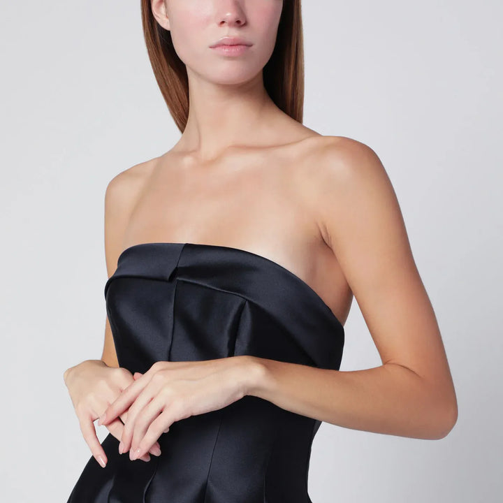 Alberta Ferretti - Blue evening dress in silk-blend mikado Brand Apparel &amp; Accessories 42  IT