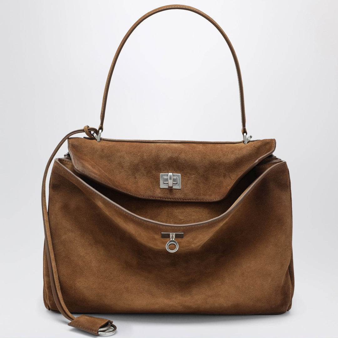 Apparel &amp; Accessories TU Balenciaga - Rodeo medium beige suede bag Brand
