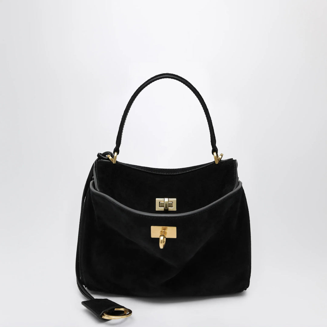 Balenciaga - Rodeo Mini handbag in calf suede, black Brand Apparel & Accessories TU