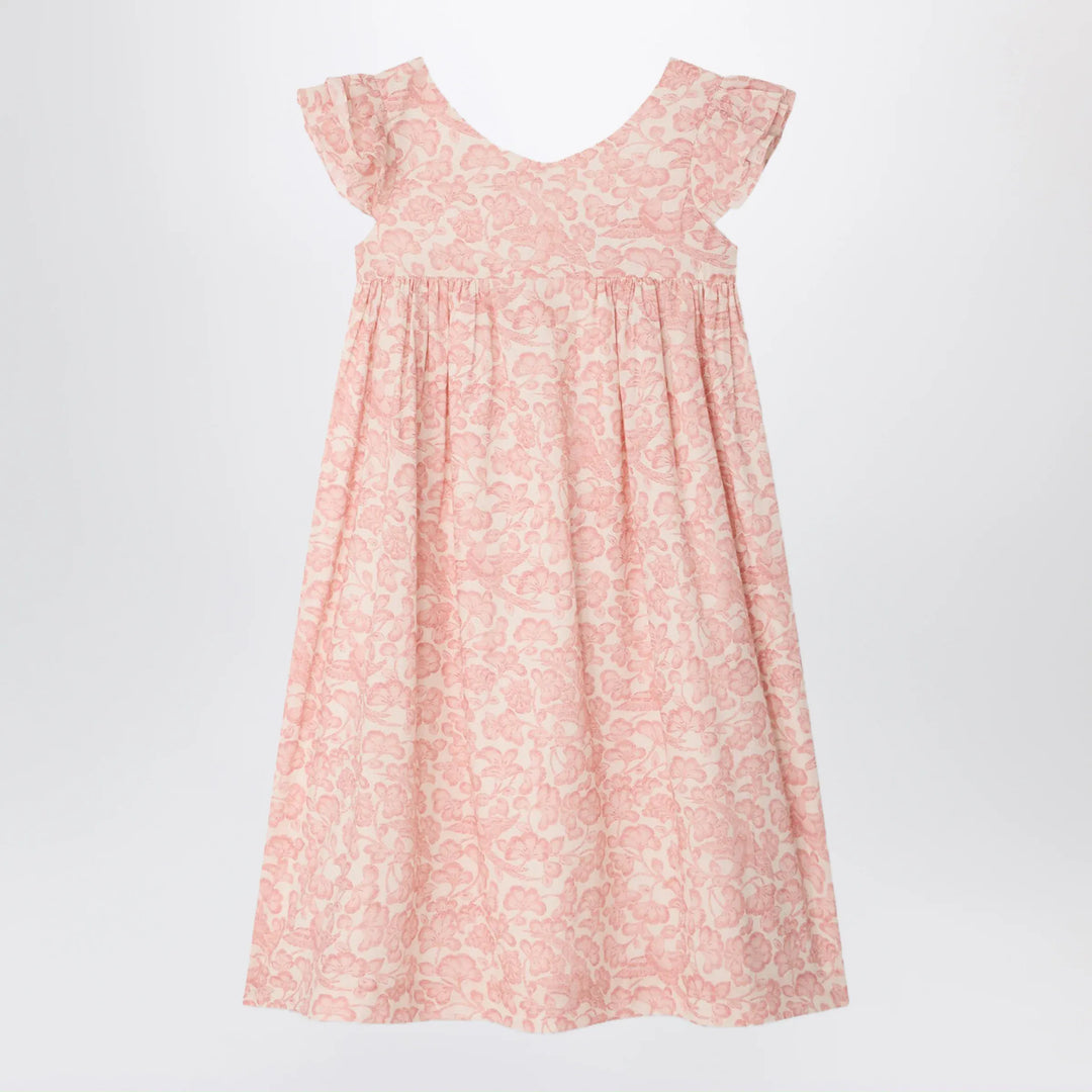 Bonpoint - Galantine pink voile dress with floral print Brand Apparel &amp; Accessories 8Y