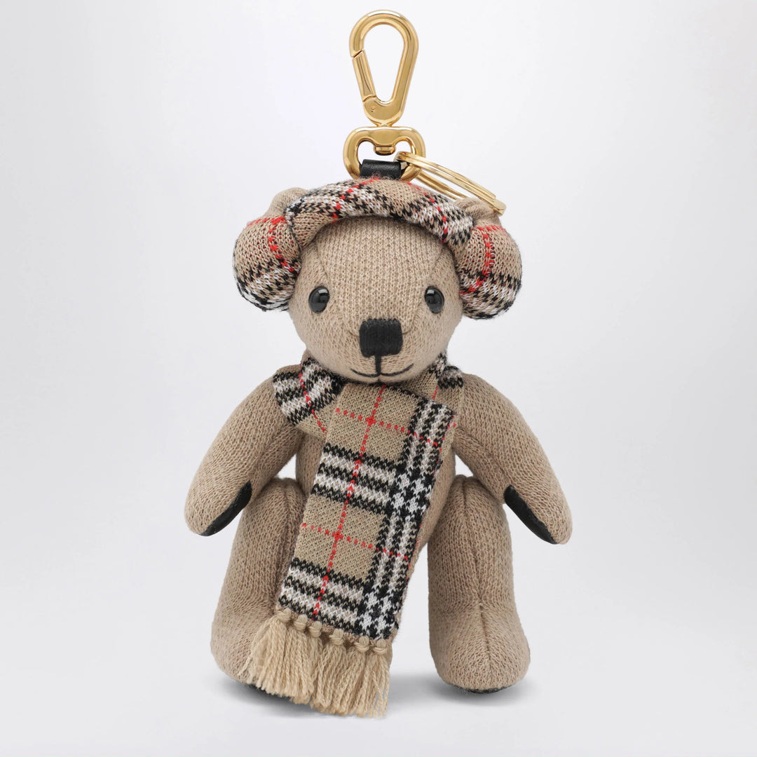 Burberry - Thomas teddy bear charm in wool and cashmere, sand Brand Apparel & Accessories U