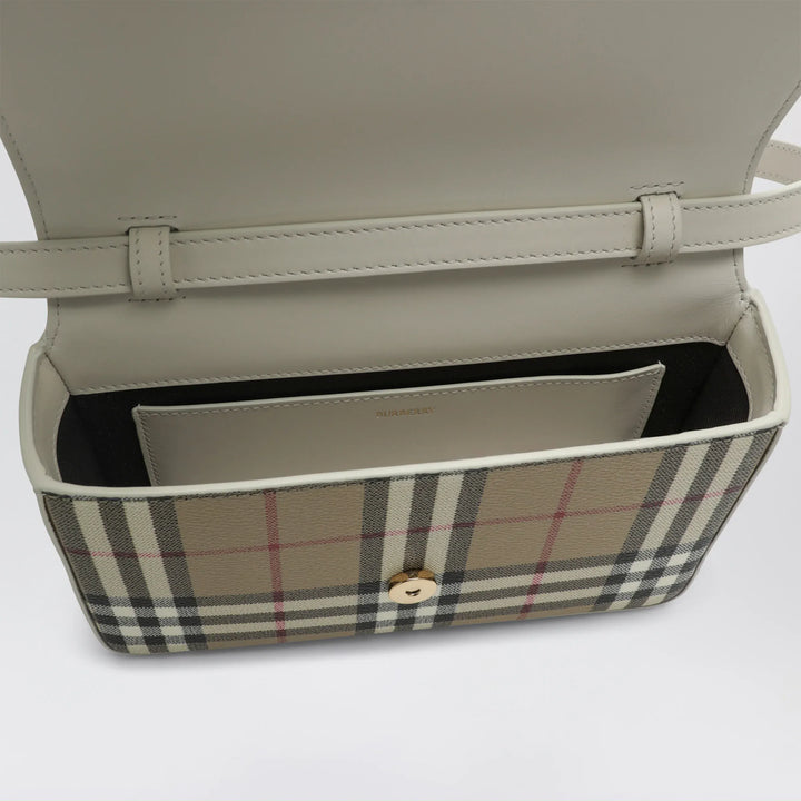 Burberry - White Hampshire bag with Check pattern Brand Apparel &amp; Accessories TU
