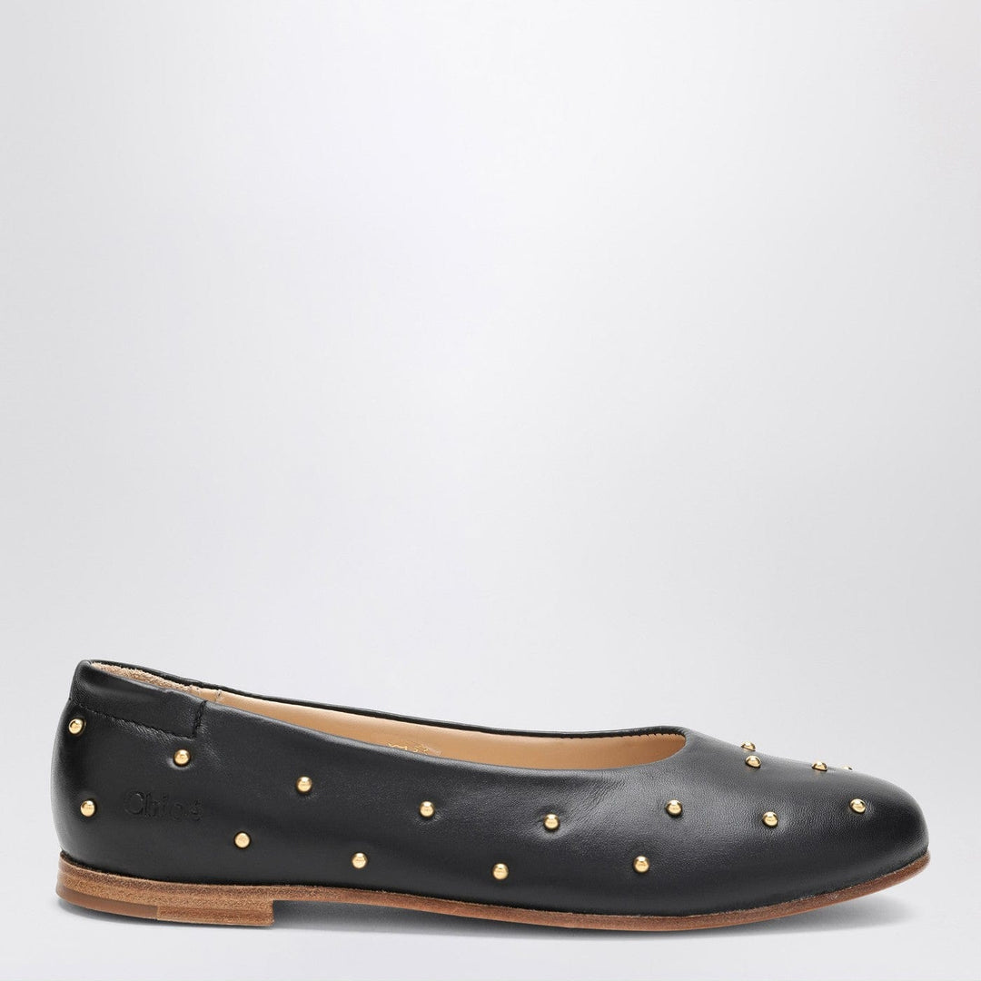 Apparel & Accessories 34 Chloé - Black ballet flats with small studs Brand