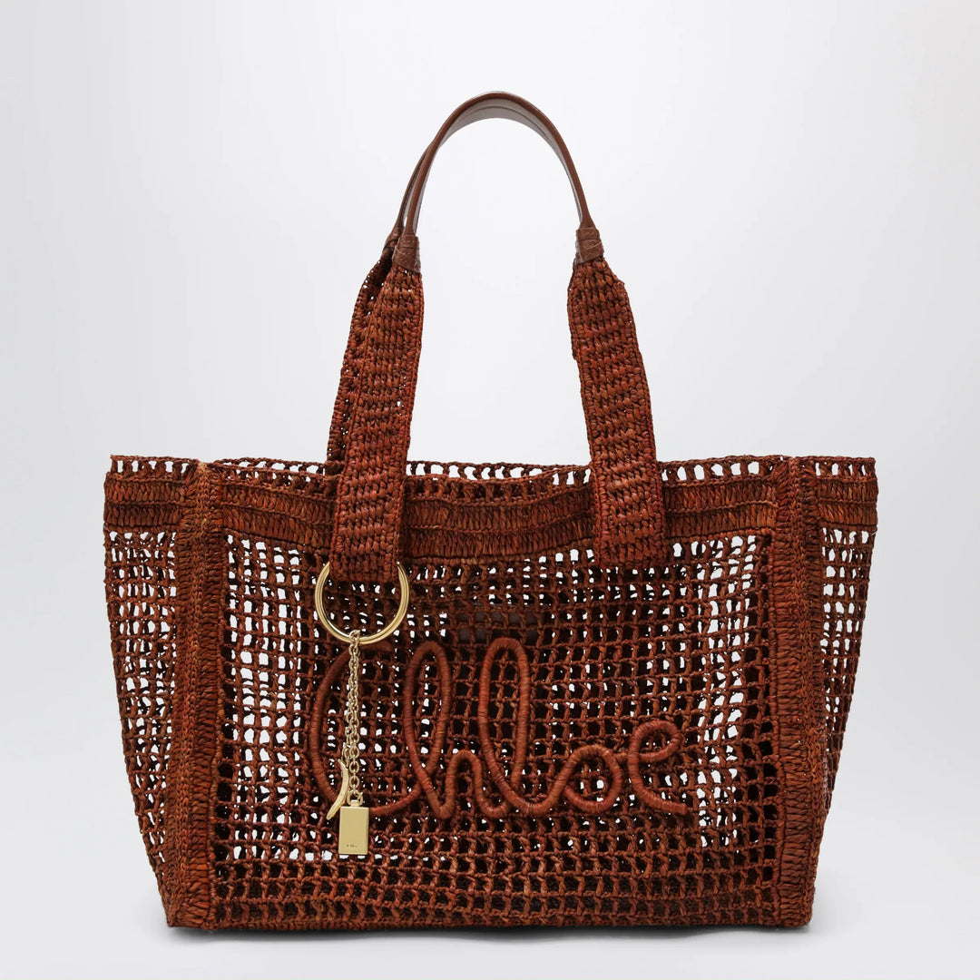 Chloé - East-West Summer Banana Summery brown raffia tote bag Brand Apparel &amp; Accessories TU