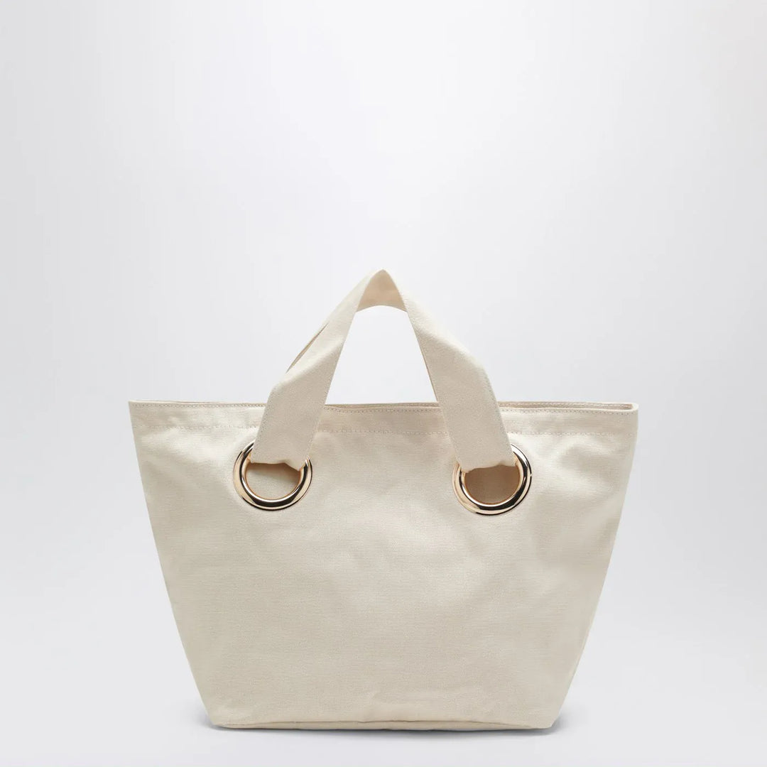Chloé - Ivory tote bag with logo embroidery Brand Apparel &amp; Accessories TU