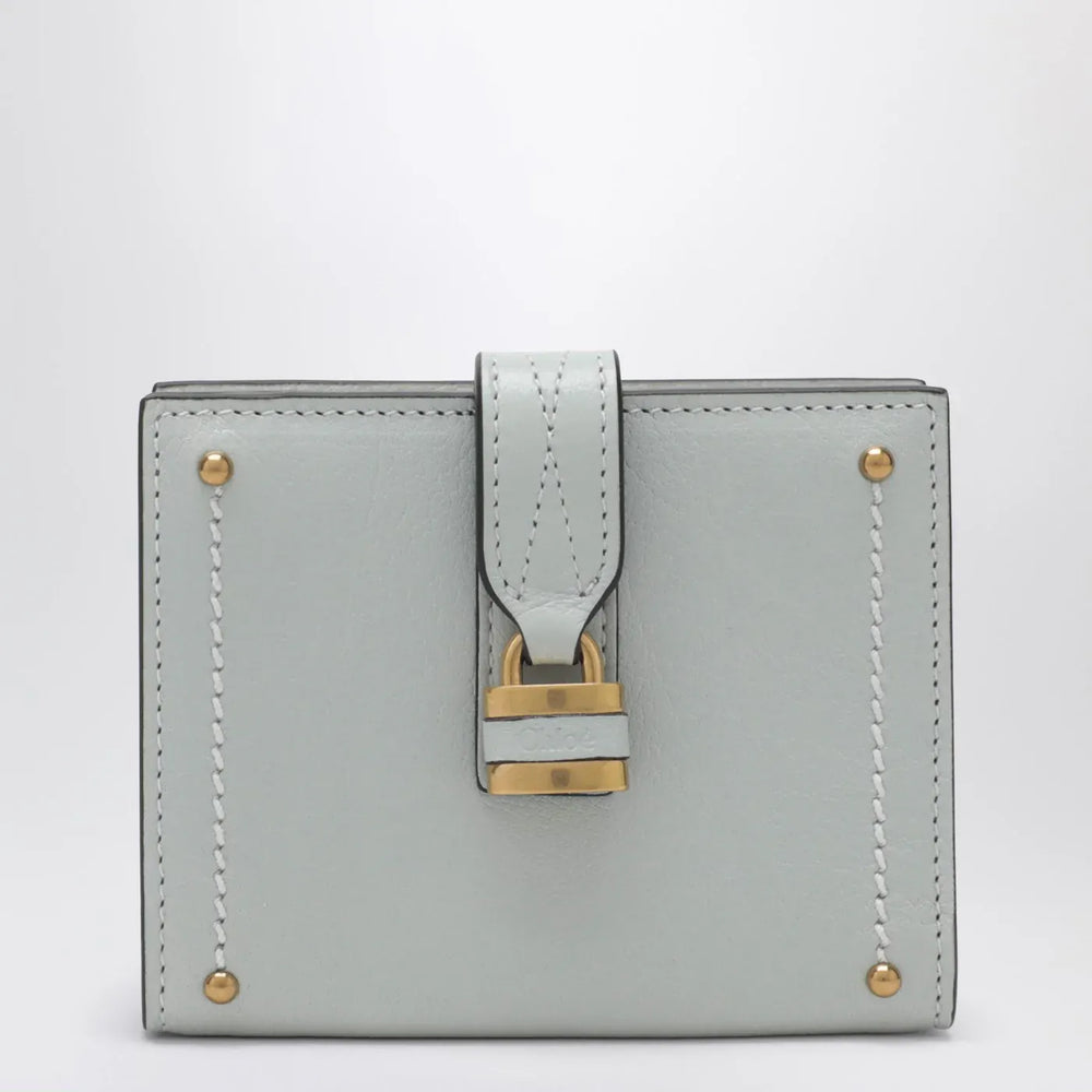 Chloé - Paddington square wallet in aqua blue leather Brand Apparel & Accessories TU