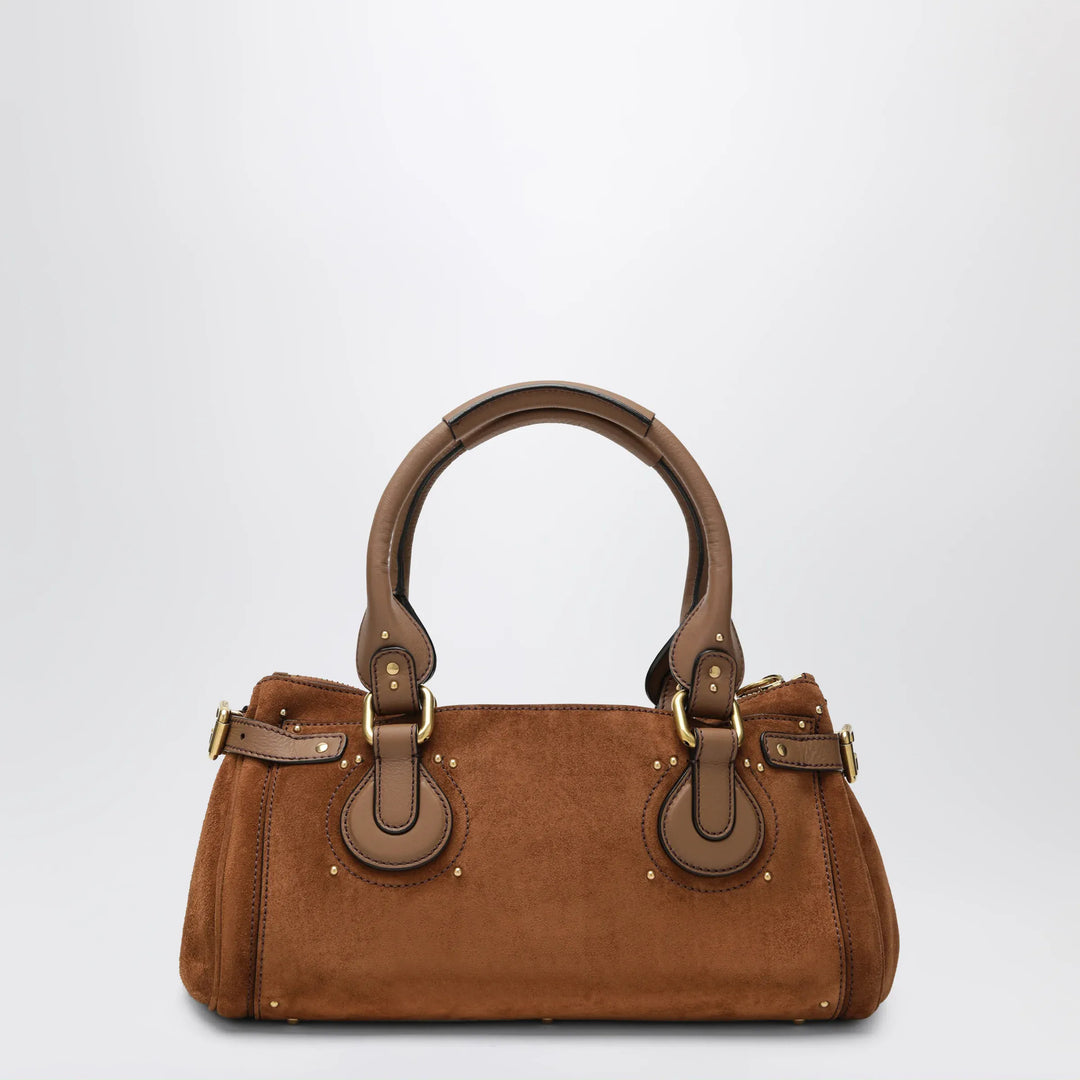 Chloé - Paddington suede calf leather bag in vintage brown Brand Apparel &amp; Accessories TU