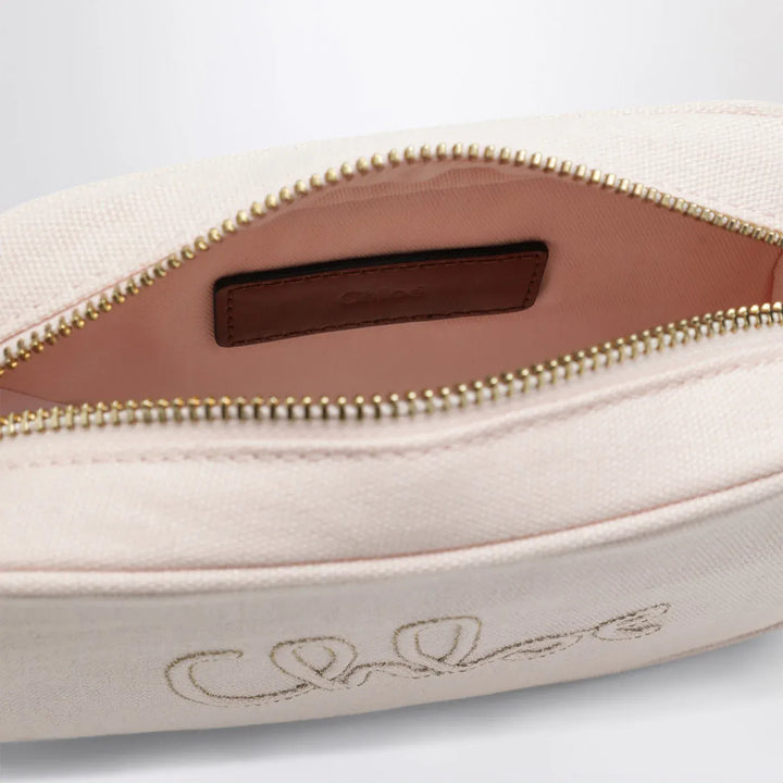 Chloé - Petal pink crossbody bag with logo embroidery Brand Apparel &amp; Accessories TU