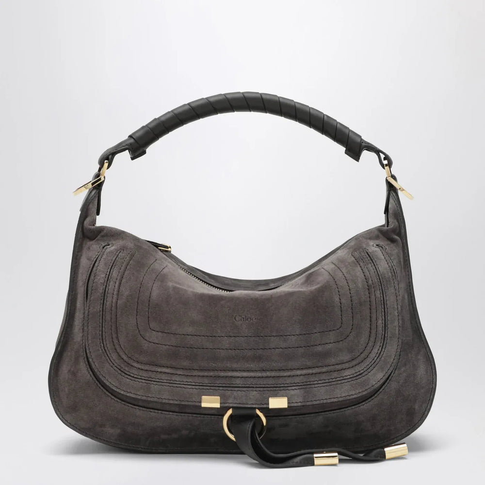 Chloé - Small brown suede Marcie bag Brand Apparel & Accessories TU