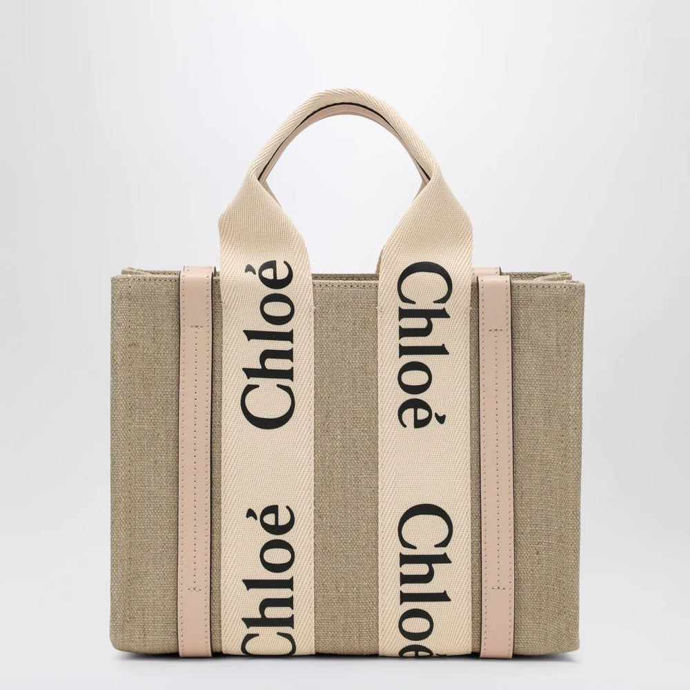 Chloé - Woody little bag in beige canvas Brand Apparel & Accessories TU