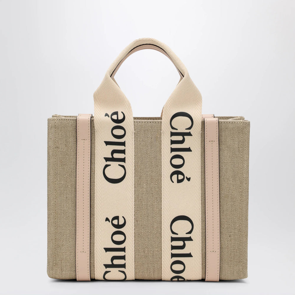 Chloé - Woody little bag in beige canvas Brand Apparel & Accessories TU