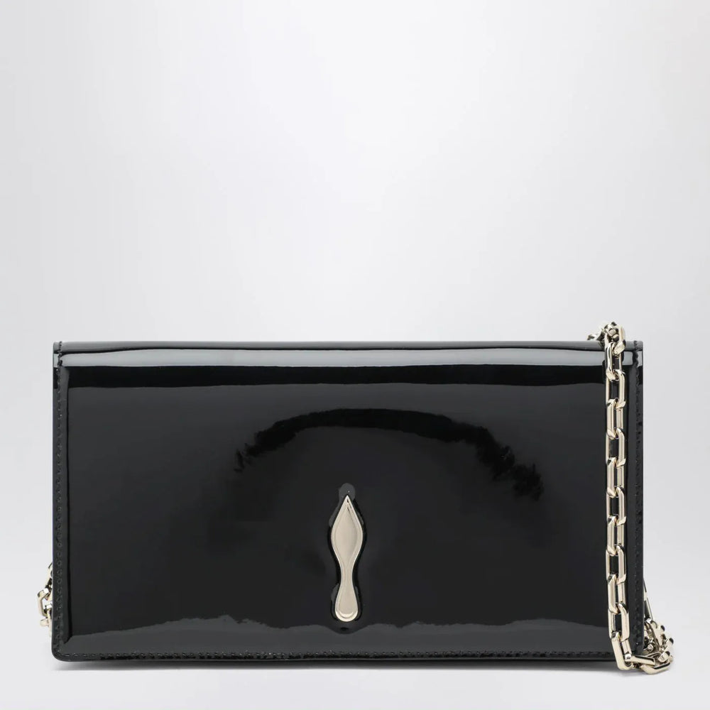 Christian Louboutin - Bettina black patent clutch Brand Apparel & Accessories TU