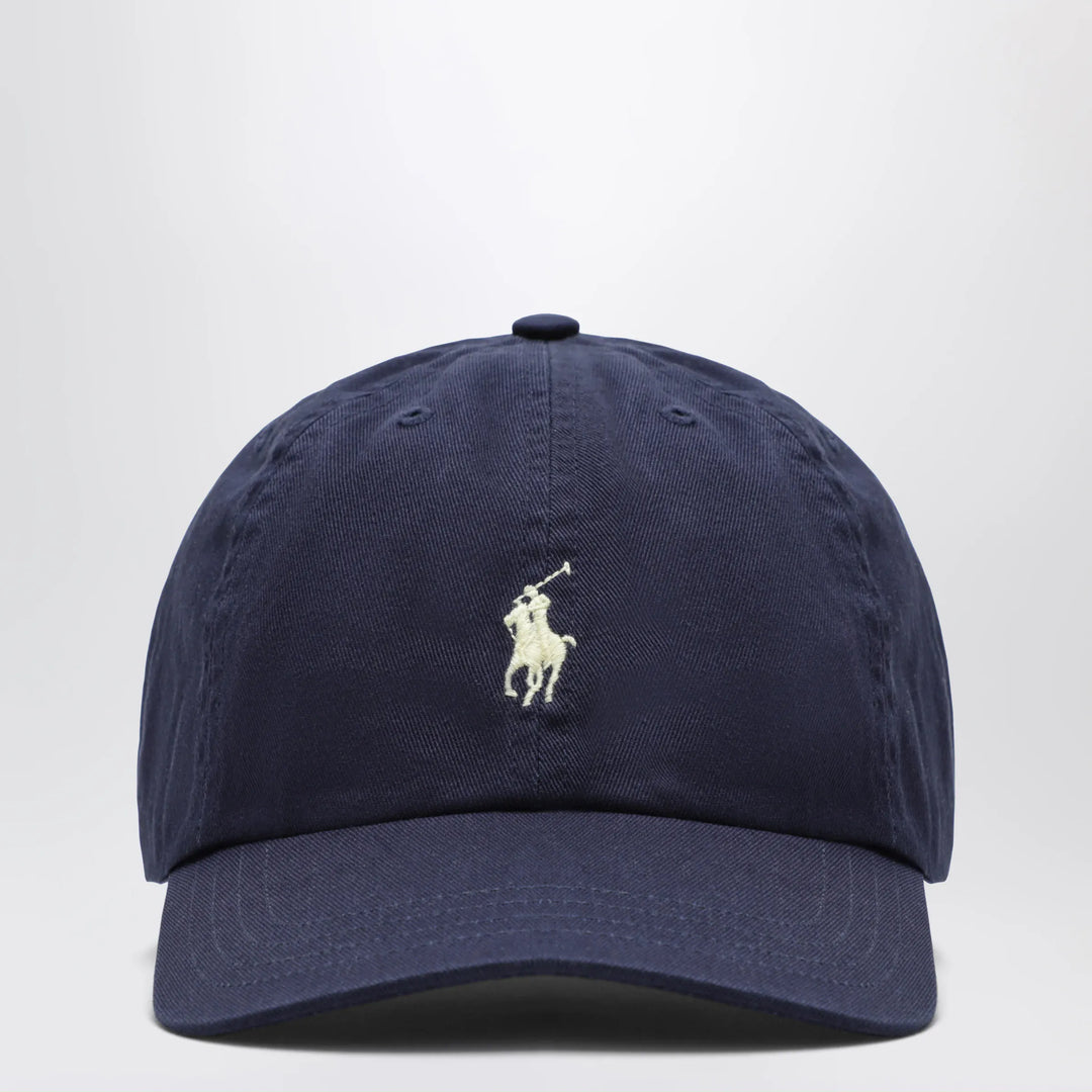 Polo Ralph Lauren - Navy blue cotton baseball cap Brand Apparel &amp; Accessories > Clothing Accessories > Hats U