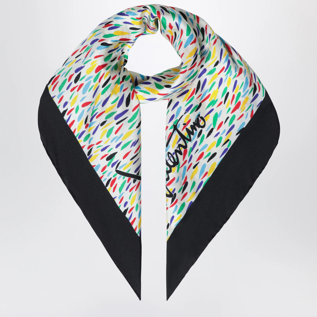 Valentino Garavani - Silk scarf with multicolor print Brand Apparel &amp; Accessories > Clothing Accessories > Scarves &amp; Shawls TU