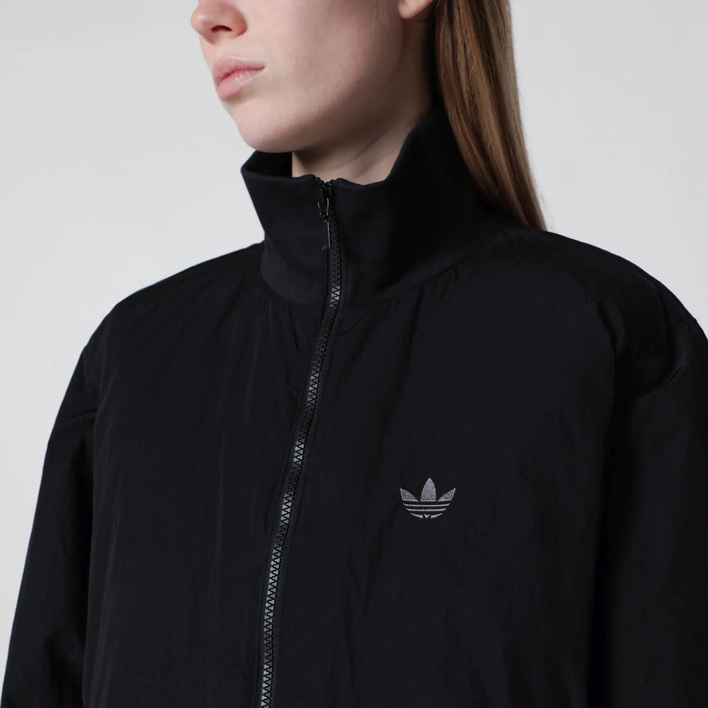 adidas Originals - Oversize Nylon oversized bomber jacket in black nylon Brand Apparel & Accessories > Clothing > Outerwear > Coats & Jackets S