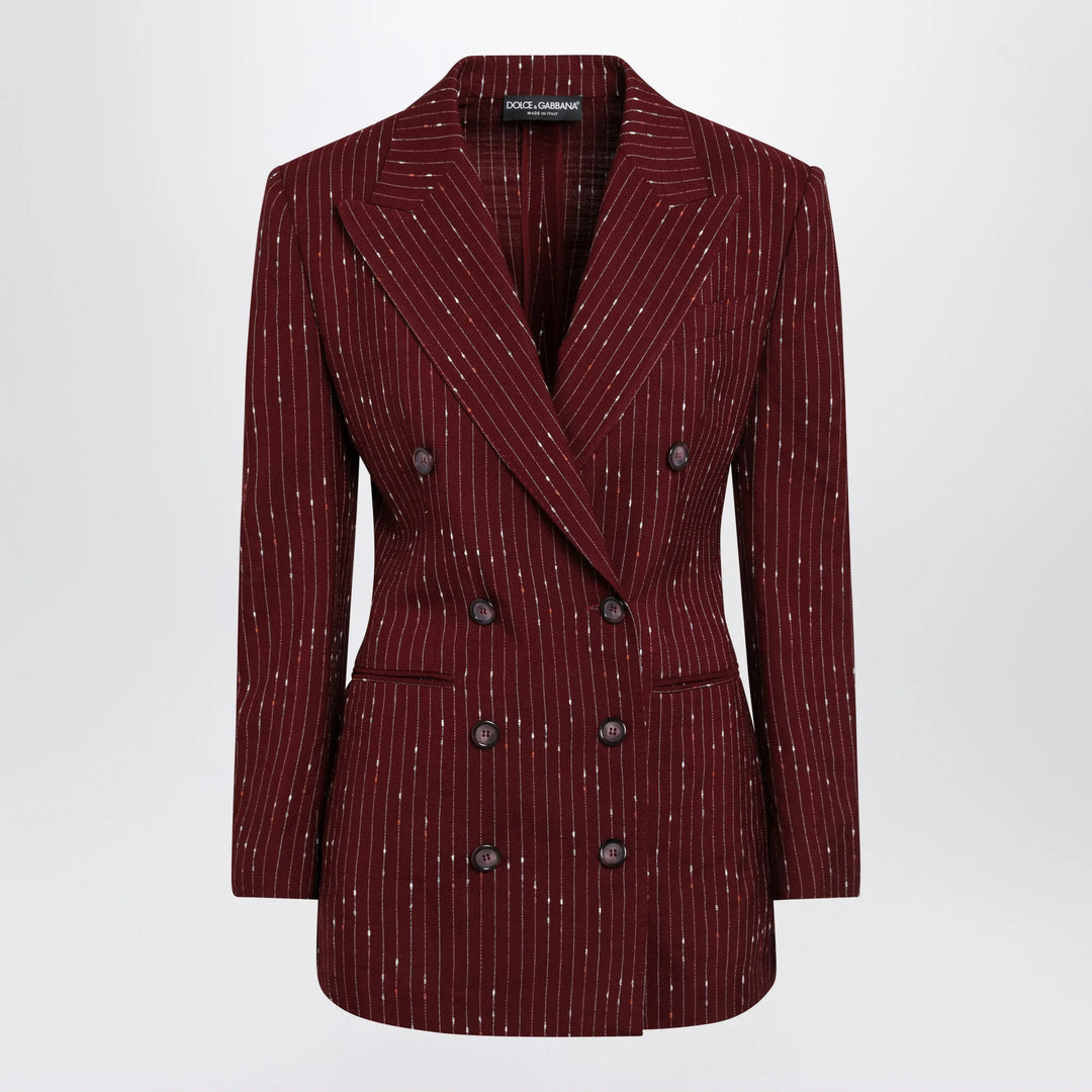 Dolce&amp;Gabbana - Taormina pinstripe double-breasted jacket Brand Apparel &amp; Accessories > Clothing > Outerwear > Coats &amp; Jackets 40  IT