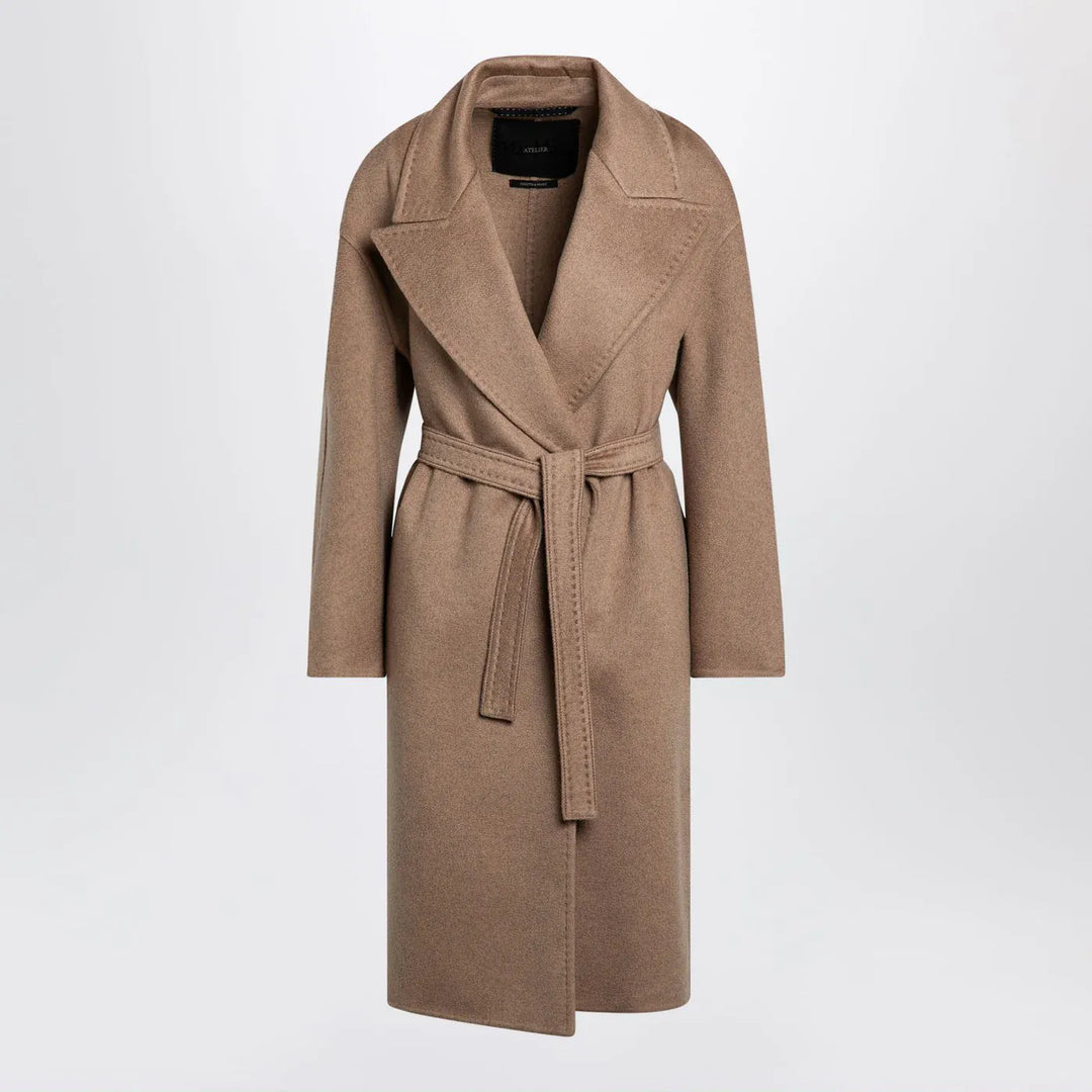 Max Mara Atelier - Beige deconstructed cashmere coat Brand Apparel &amp; Accessories > Clothing > Outerwear > Coats &amp; Jackets 42  IT