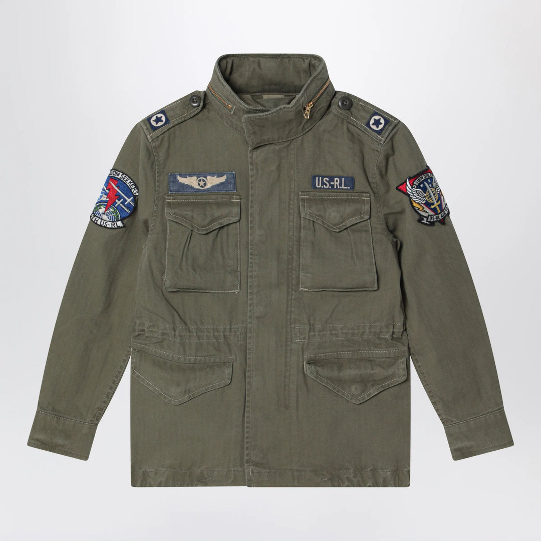 Polo Ralph Lauren - Military jacket in olive green cotton canvas Brand Apparel &amp; Accessories > Clothing > Outerwear > Coats &amp; Jackets M