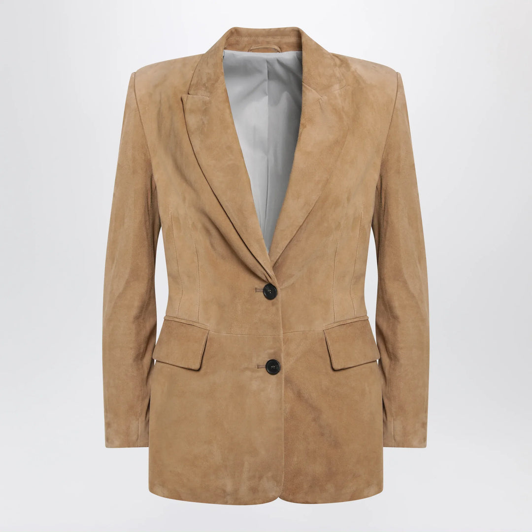Sword 6644 - Brown suede jacket Brand Apparel & Accessories > Clothing > Outerwear > Coats & Jackets 46  IT