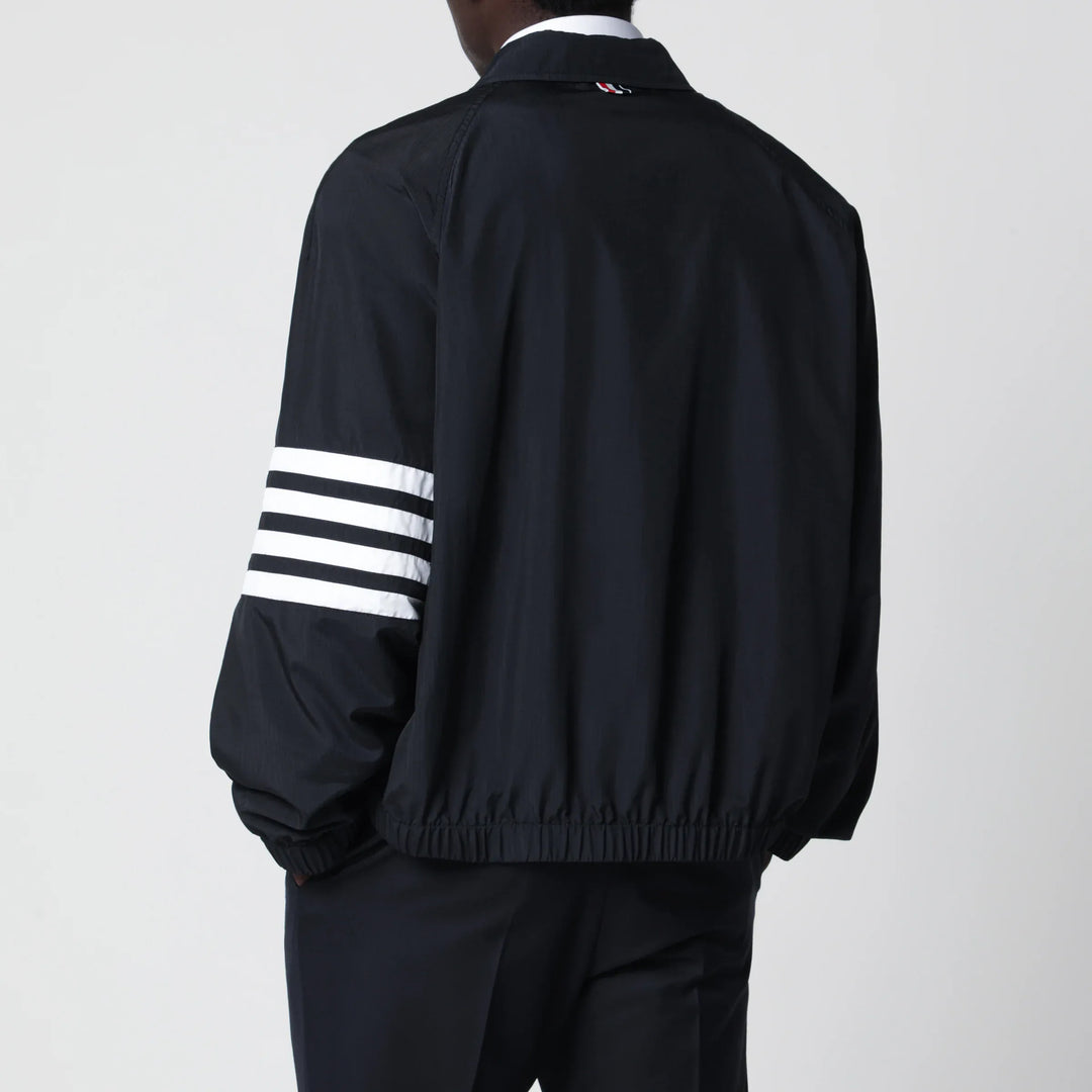Thom Browne - Lightweight navy blue zip-up jacket Brand Apparel &amp; Accessories > Clothing > Outerwear > Coats &amp; Jackets