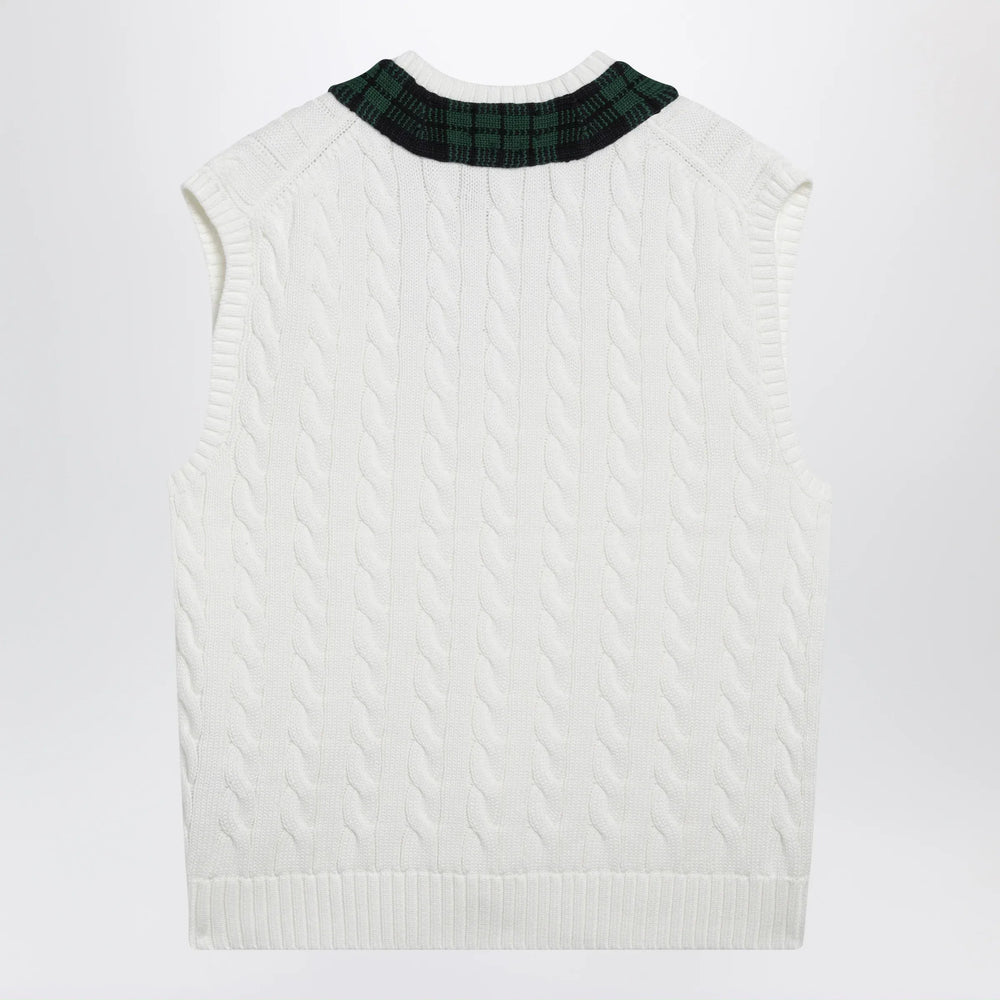 Polo Ralph Lauren - Cream cable-knit Relaxed-Fit vest Brand Apparel & Accessories > Clothing > Outerwear > Vests