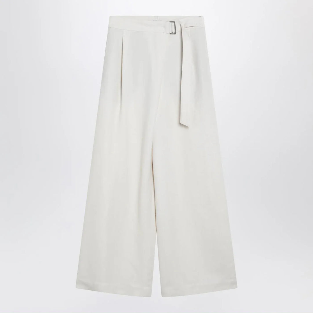 Brunello Cucinelli - Ecru sartorial wrap trousers Brand Apparel & Accessories > Clothing > Pants 44  IT