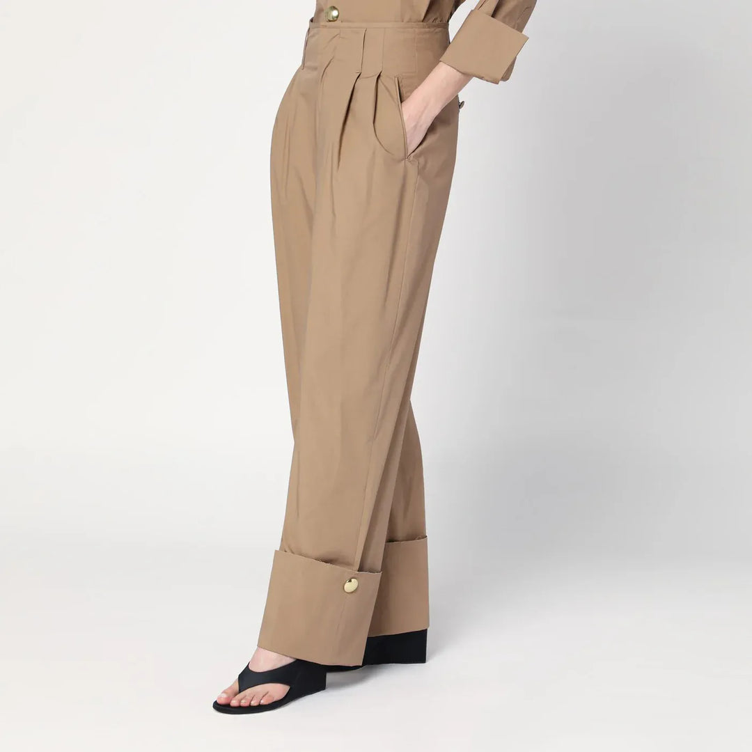 DARKPARK - Camel-coloured cuffed trousers Brand Apparel &amp; Accessories > Clothing > Pants 40  IT