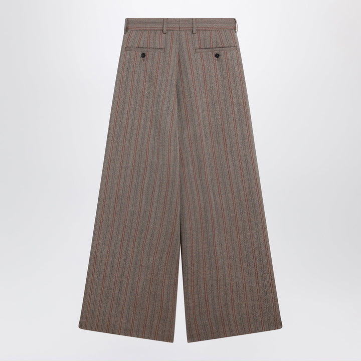 Dries Van Noten - Wide-leg pinstripe wool trousers Brand Apparel &amp; Accessories > Clothing > Pants 46 IT