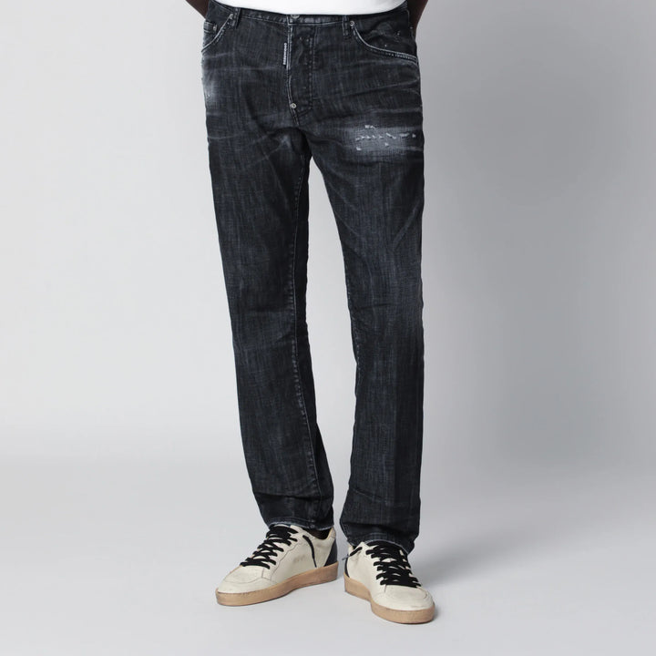 Dsquared2 - Black washed-effect distressed jeans Brand Apparel &amp; Accessories > Clothing > Pants 46 IT