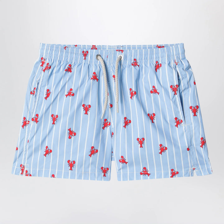 MC2 Saint Barth - Light blue Jean swim shorts with crab print Brand Apparel &amp; Accessories > Clothing > Pants 6